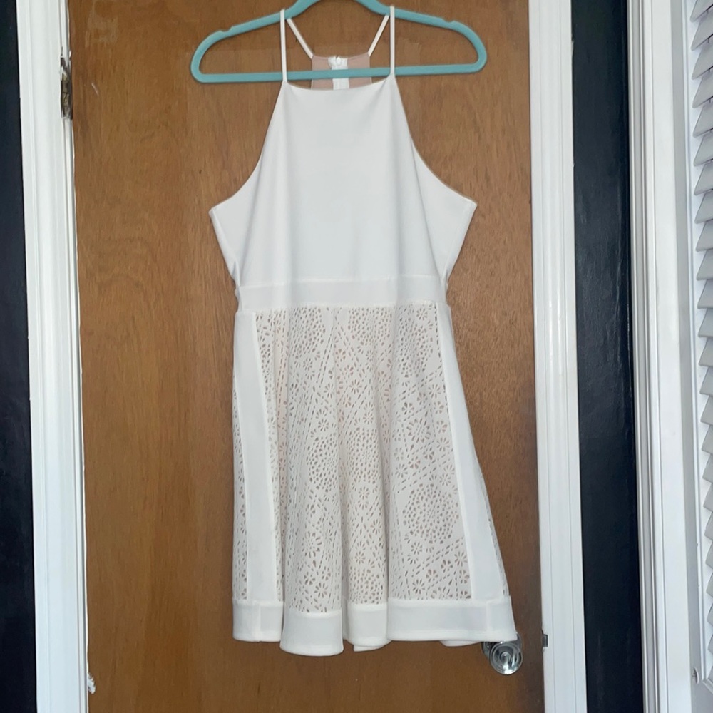 NTW Francesca’s white lined dress